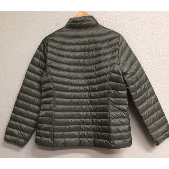 32 Degrees Heat 90% Down Womens Olive Green Lightweight Puffer Jacket Large - Picture 2 of 9